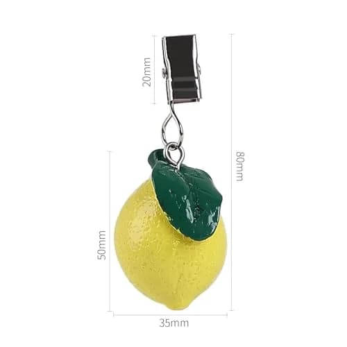 TwoFish Lemon Tablecloth Clamps Set of 4 | Handmade Resin Lemon Design for Outdoor & Indoor Use thumbnail 3
