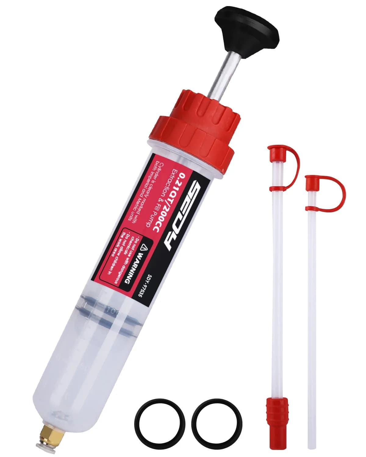 SEDY Fluid Extractor - 200cc Oil & Fluid Pump | Multi-Purpose Automotive Syringe — 200CC