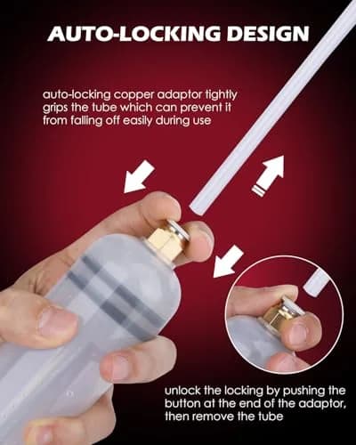 SEDY Fluid Extractor - 200cc Oil & Fluid Pump | Multi-Purpose Automotive Syringe thumbnail 5