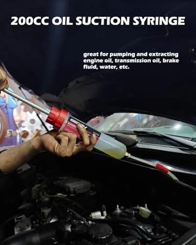 SEDY Fluid Extractor - 200cc Oil & Fluid Pump | Multi-Purpose Automotive Syringe thumbnail 2