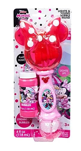 Little Kids Disney Minnie Mouse Musical Bubble Wand with Lights & Sound | 4oz Bubble Solution Included thumbnail 5