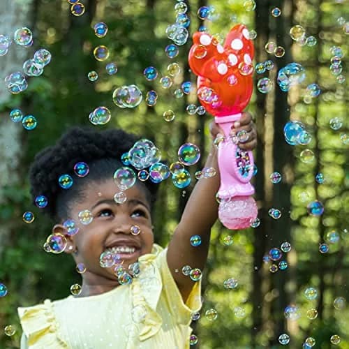 Little Kids Disney Minnie Mouse Musical Bubble Wand with Lights & Sound | 4oz Bubble Solution Included thumbnail 6
