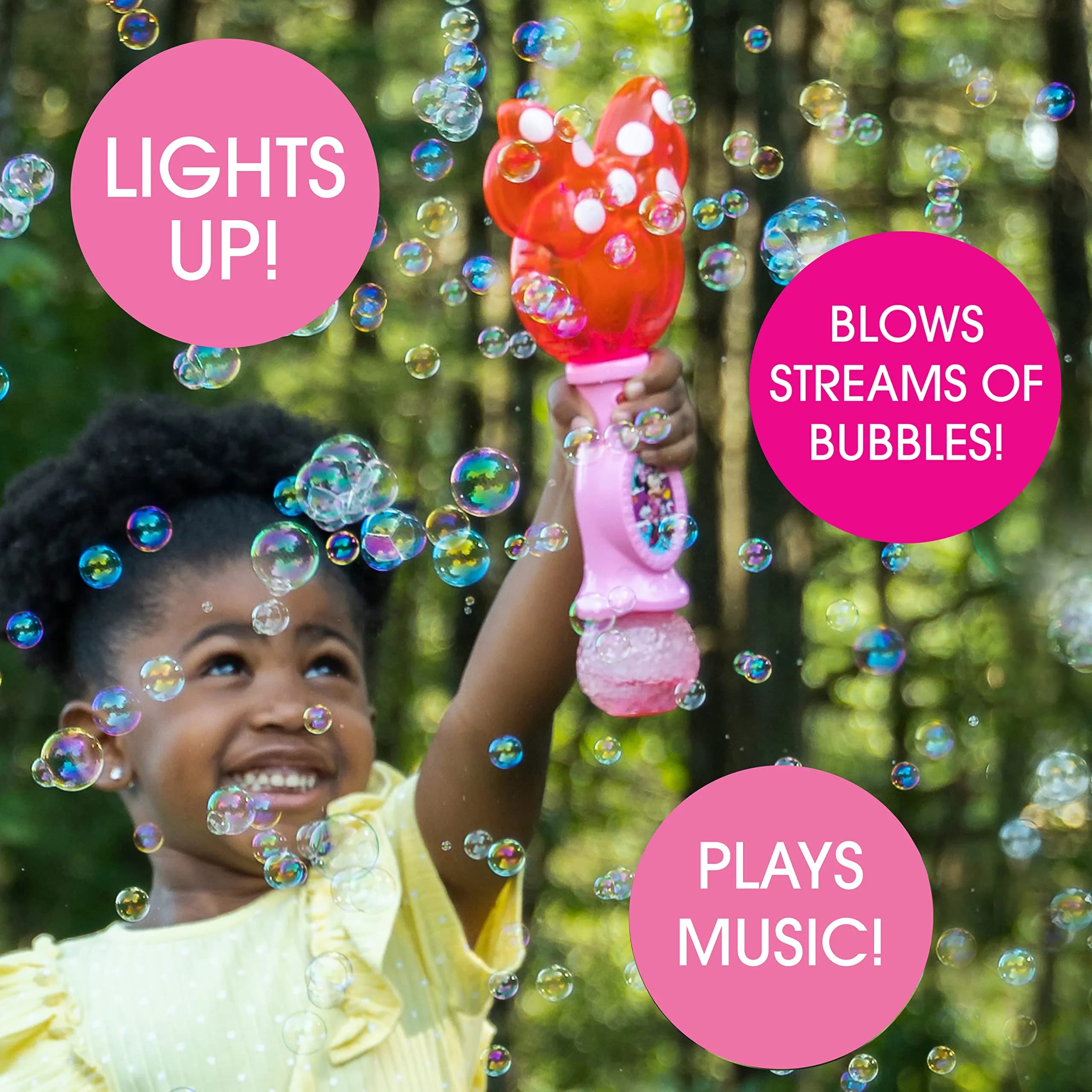 Little Kids Lights and Sound Bubble Wand | ASTM-Tested Educational Toy - view 2
