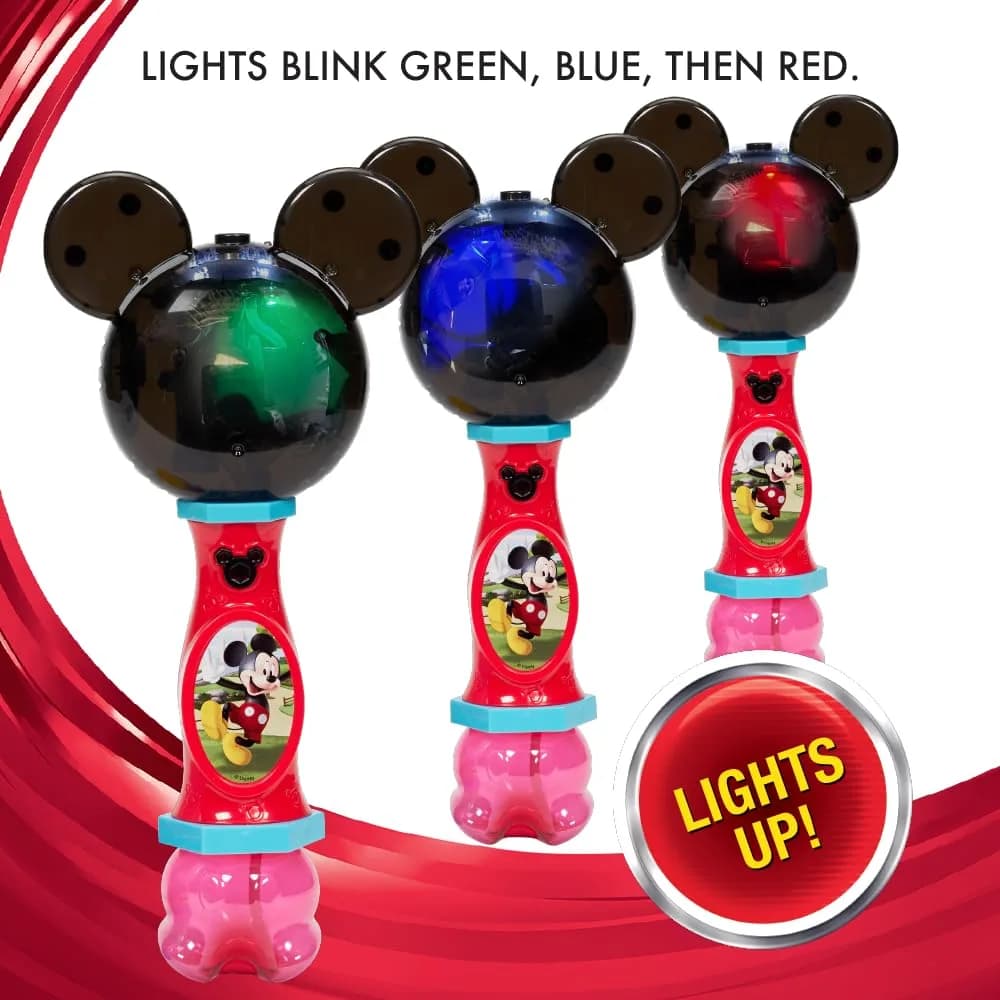 Little Kids Disney Mickey Mouse Musical Bubble Wand with Lights & Sound | Age-Appropriate for Kids 3+ - view 3