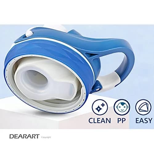DEARART Blue 750ml (25.4oz) Water Bottle | Leakproof, Wide Mouth, One-Handed Flip-Top Lid thumbnail 4