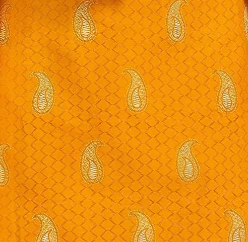 Miraan Women's Cotton Printed Readymade Salwar Suit XXX-Large Yellow 116.84 cm (46 inches) Chest | 3-Piece Stitched Cotton Set thumbnail 4