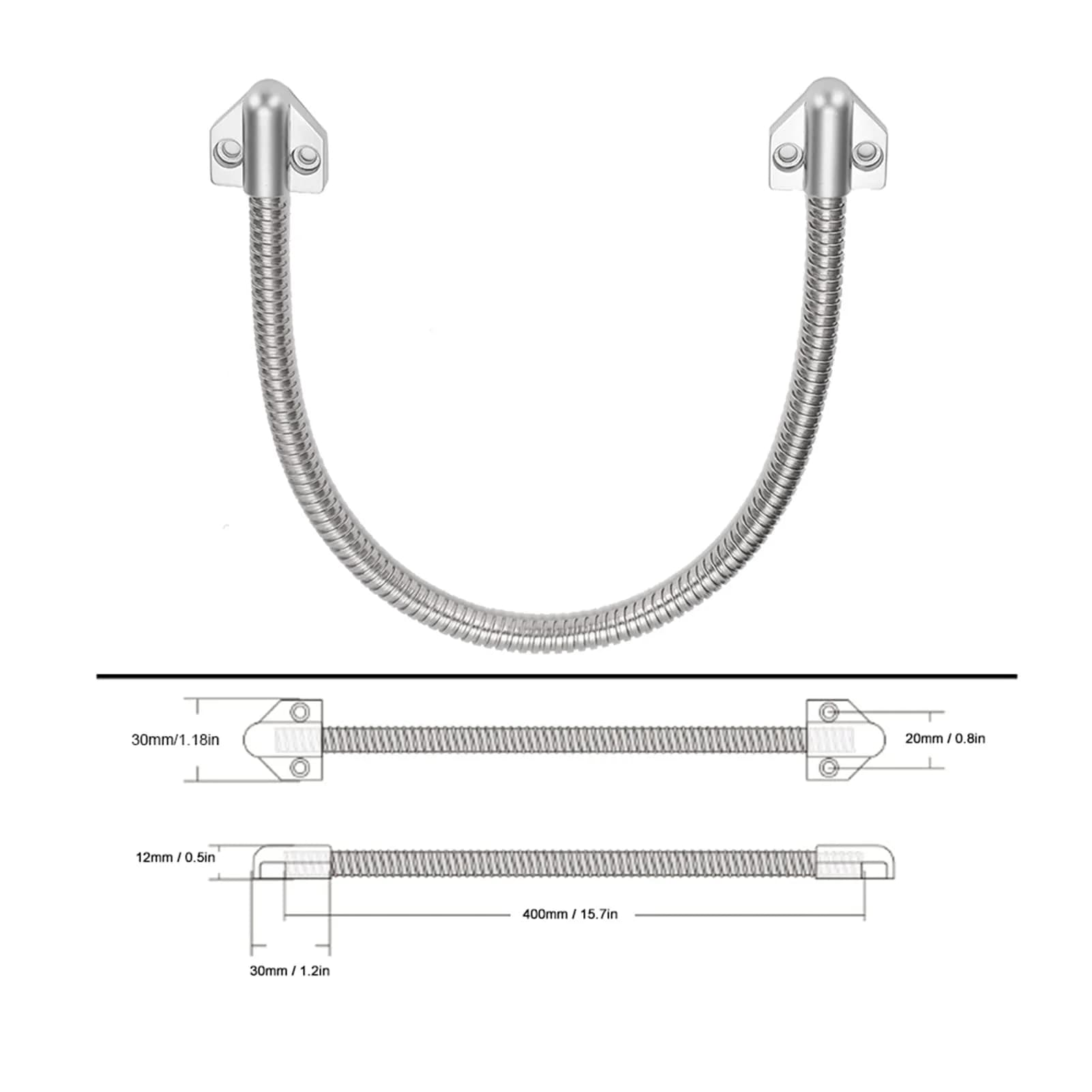 VINGVO Armored Loop Power Transfer Door Cable Protector 450mm (17.7in) | Protects Wires from Damage - view 9