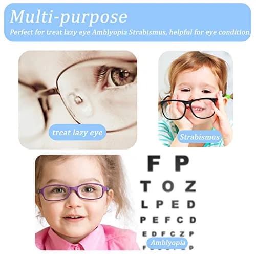 THSIREE Blue 4 Pack Eye Patches for Kids | Soft Velvet Material for Lazy Eye Treatment thumbnail 4