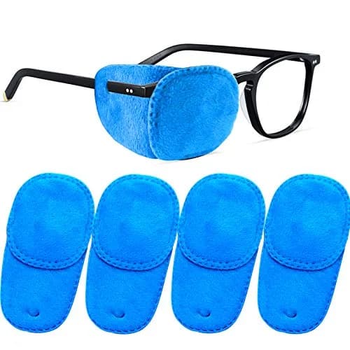 THSIREE Blue 4 Pack Eye Patches for Kids | Soft Velvet Material for Lazy Eye Treatment thumbnail 9