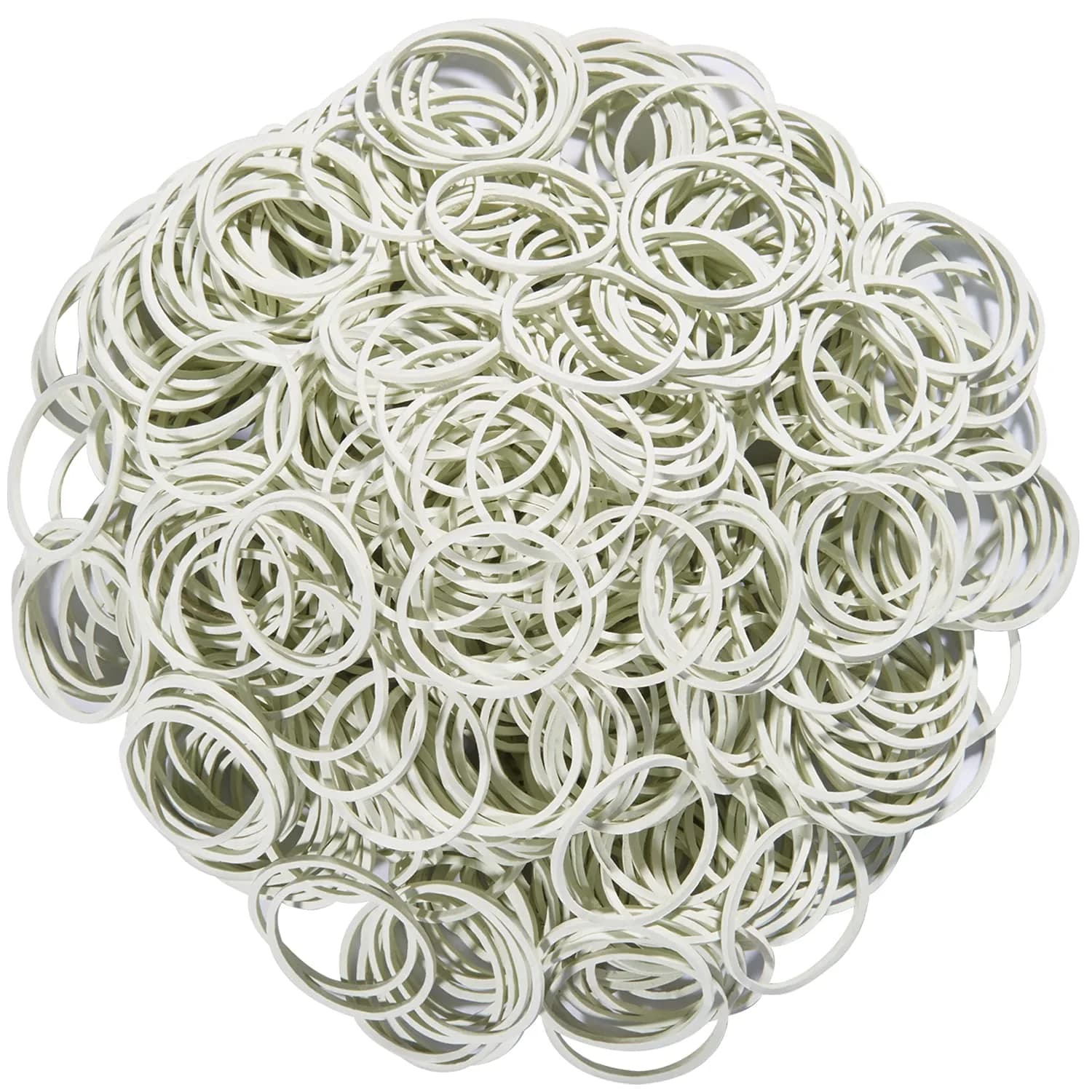AMUU Small White Rubber Bands 1.6cm (0.63") Diameter | Pack of 1200 - main product image