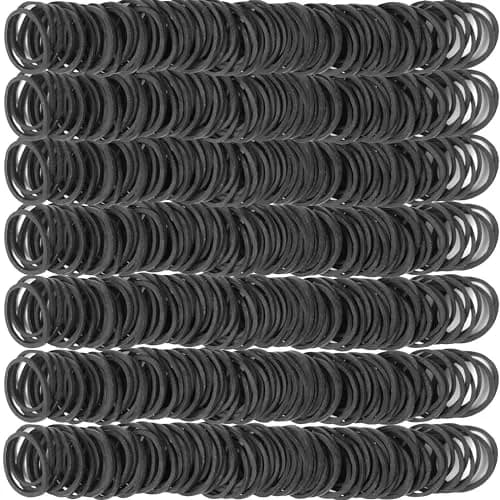AMUU Black Small Rubber Bands | 1200pcs (3cm Diameter, 1.6cm Inner) thumbnail 3