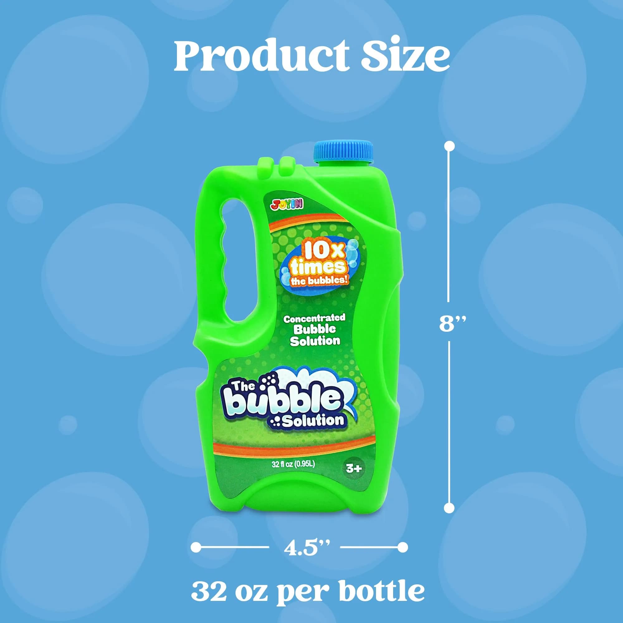 JOYIN Concentrated Bubble Solution 32 fl oz (946ml) | Makes 2.5 Gallons Regular Bubbles, Non-Toxic, USA Import - view 7