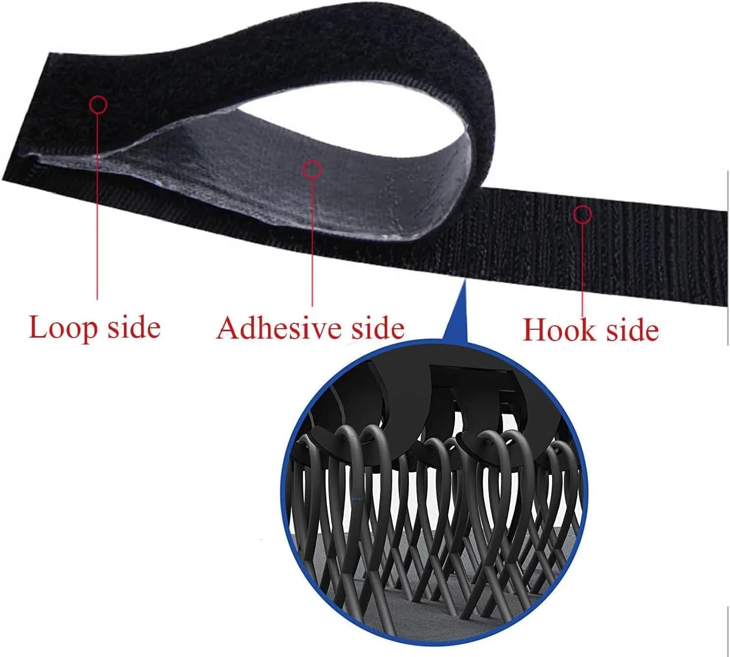 SANKA Heavy Duty Dual Lock Fastener 2.54 cm × 1 m (1" × 3.28 ft) | Industrial Strength Adhesive Tape - view 2