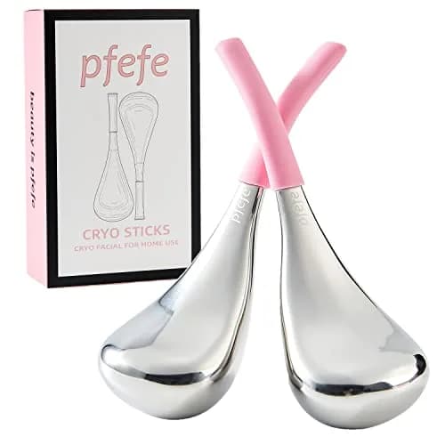 pfefe Ice Globes for Face Eyes, Cryo Sticks Facial Skin Care Tools with Storage Case | Stainless Steel thumbnail 1