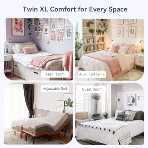 ELEMUSE Twin XL Mattress Topper for College Dorm, Thick Pillow Top Bed Pad | Comfort Upgrade for Dorm Beds thumbnail 8