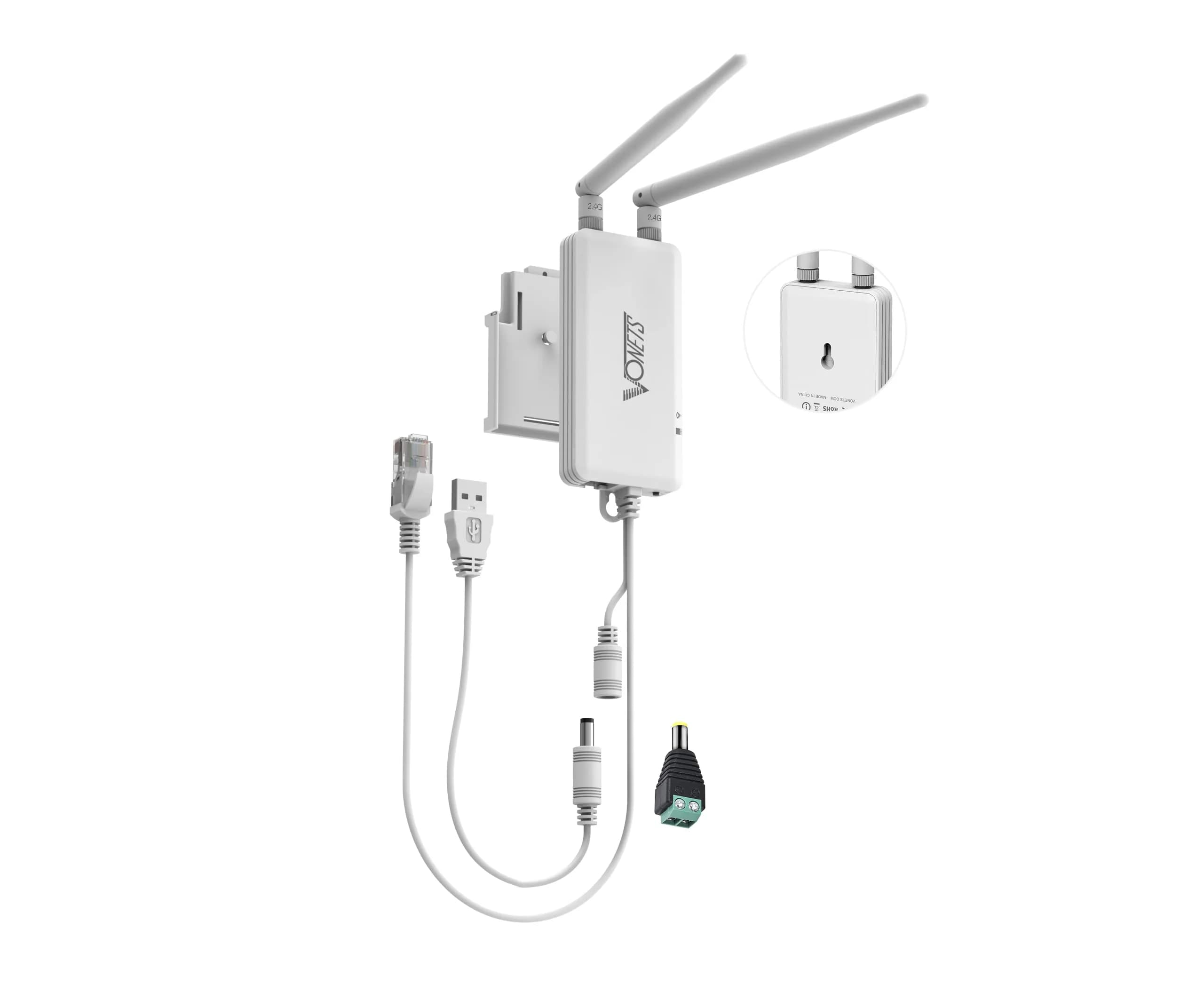 Vonets VAP11S Industrial 2.4GHz WiFi Bridge Ethernet Wireless Repeater/Router | Signal Booster for DVR, IP Camera, PLC