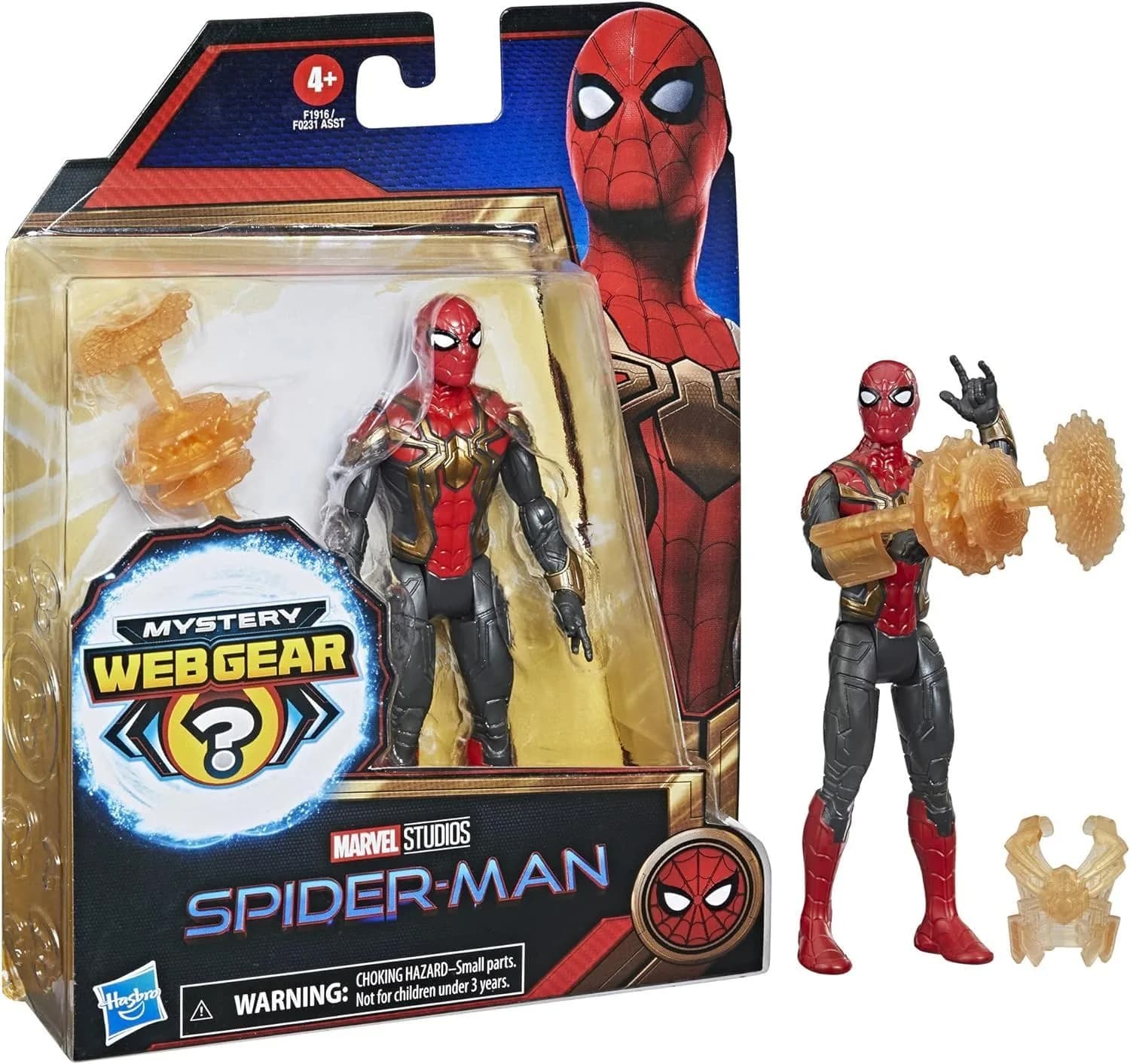 Marvel Spider-Man: No Way Home Mystery Webgear Action Figure 15.24 cm (6 Inch) | Authentic USA Import — Multicoloured