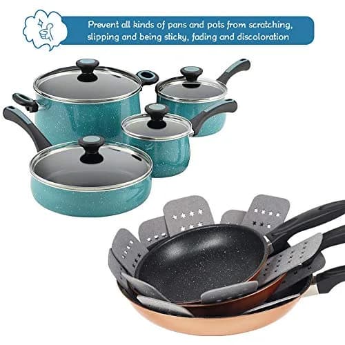 BYKITCHEN Pan Pot Protectors for Stacking, 12pcs & 3 Sizes | Protects Cookware from Scratches & Damage thumbnail 5