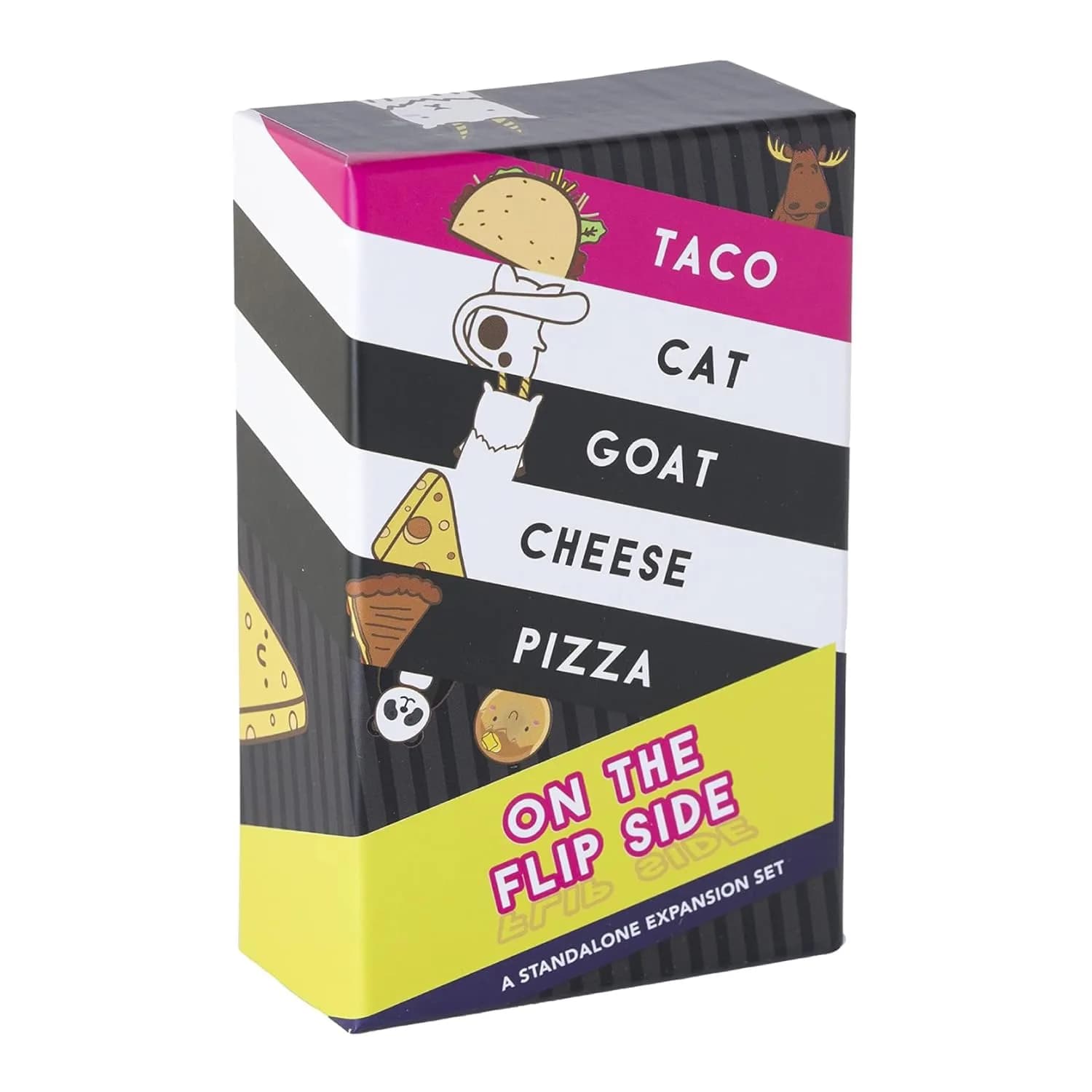 Taco Cat Goat Cheese Pizza On The Flip Side Expansion Set by Dolphin Hat Games | Fast-Paced Card Game for Ages 7+