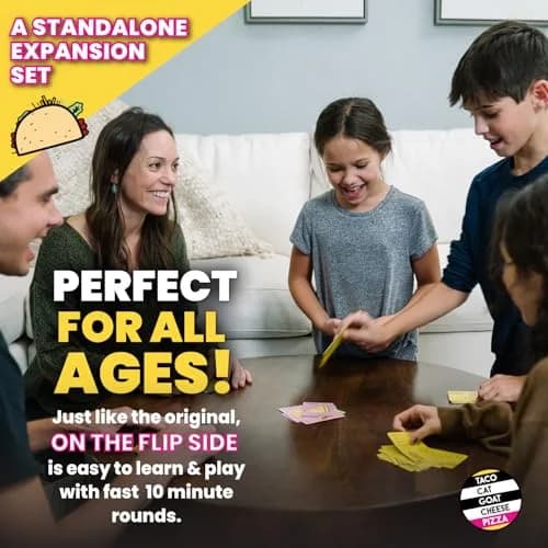 Taco Cat Goat Cheese Pizza On The Flip Side Expansion Set by Dolphin Hat Games | Fast-Paced Card Game for Ages 7+ thumbnail 3