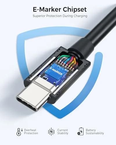 Cable Matters 40Gbps Thunderbolt 4 Cable 1m (3.3ft) | Supports 8K Video & 240W Charging thumbnail 6