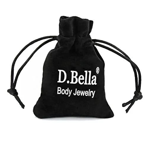 D.Bella Clear Nose Rings Retainer Set 20G (0.8mm) | Invisible Bioflex Studs for Work & MRI thumbnail 2