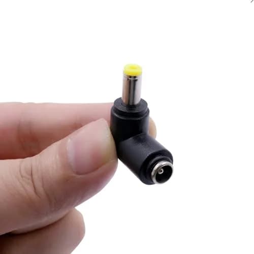 QJZXUEZHEN 2Pcs DC Power Connector Adapter 90° | 5.5mm x 2.5mm Male to 5.5mm x 2.1mm Female, Copper, Yellow thumbnail 7