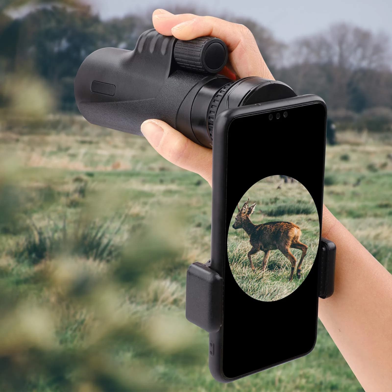 LAKWAR Universal Telescope Phone Adapter | Fits Eyepieces 28-49mm & Phones 65-105mm - view 7