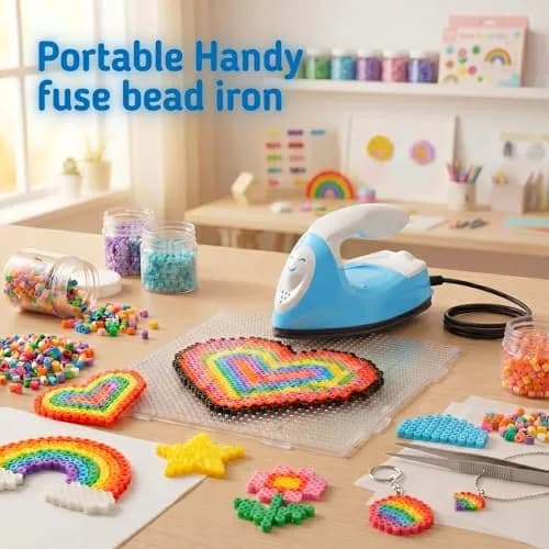 Honoson Mini Craft Iron with Charging Base Tiny,Blue | Portable DIY Heat Press for Small Projects thumbnail 2