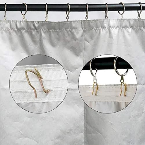Nydotd 58PCS Rustproof Metal Curtain Hooks with Storage Box | Vintage Bronze Pin-On Hooks (1.6cm Width) thumbnail 5