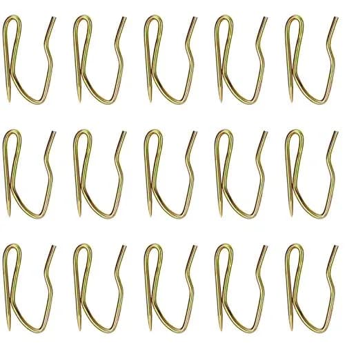Nydotd 58PCS Rustproof Metal Curtain Hooks with Storage Box | Vintage Bronze Pin-On Hooks (1.6cm Width) thumbnail 7