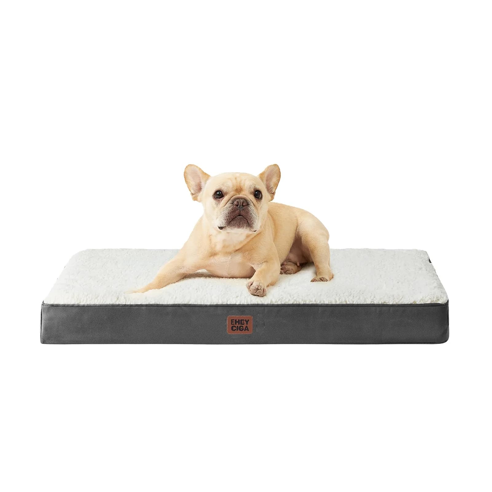 EHEYCIGA Orthopedic Dog Bed Egg Crate Support 76cm x 51cm | Washable Large Dog Mat