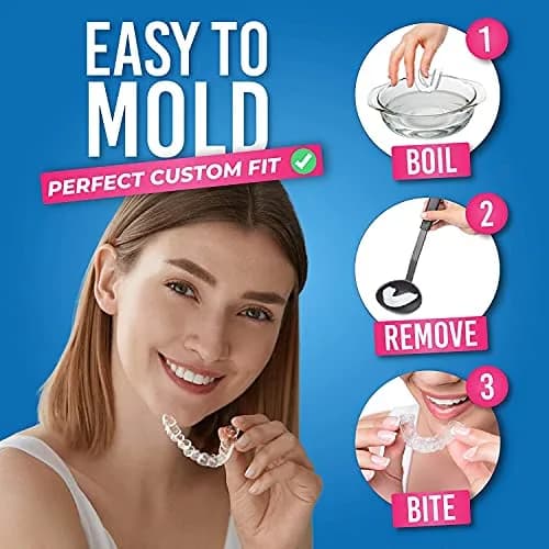 HONEYBULL Custom Moldable Night Guards 12 Pack Thin | Boil and Bite for Teeth Grinding Protection thumbnail 4