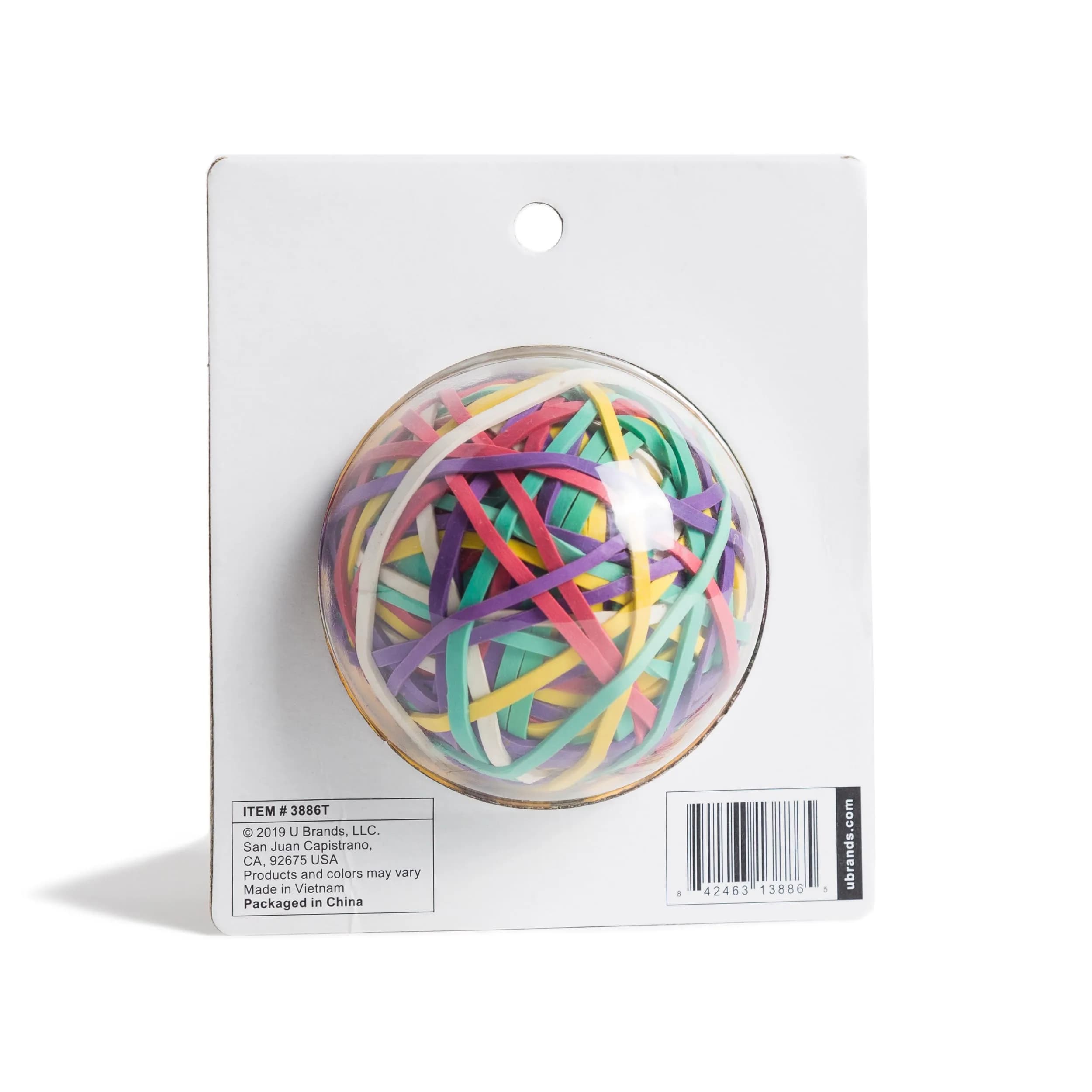 U Brands Multicolor Rubber Band Ball 175 Count | Assorted Colors for Organization - view 2