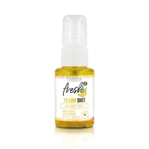 SALERM Hair Oil - Biokera Fresh Yellow Shot Oil 75 ml Abyssinian & Almond Nourishes & Repairs Damaged Hair thumbnail 1