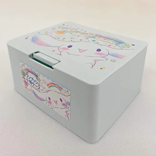 Sanrio Cinnamoroll Cute Box with One Touch Open Lid, Makeup Case 10.67cm (4.2in) | Japanese Style Organizer thumbnail 2