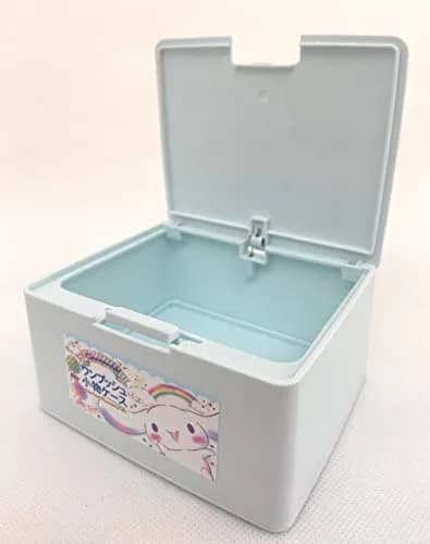 Sanrio Cinnamoroll Cute Box with One Touch Open Lid, Makeup Case 10.67cm (4.2in) | Japanese Style Organizer thumbnail 3