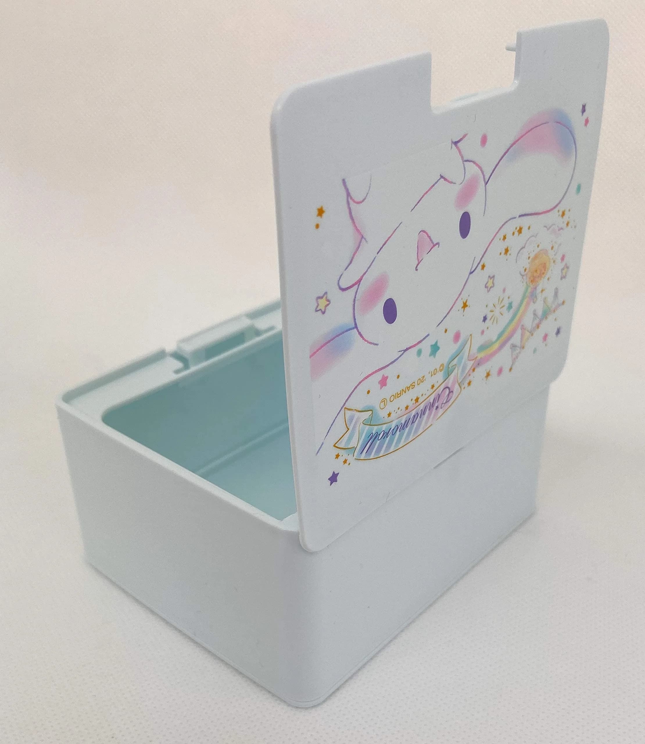 Sanrio Cinnamoroll Cute Box with One Touch Open Lid, Makeup Case 10.67cm (4.2in) | Japanese Style Organizer - view 4