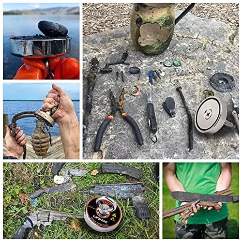 FINDMAG 1500 LBS Fishing Magnet Kit 120mm (4.72 Inch) Diameter | Heavy Duty Neodymium Magnet for Treasure Hunting thumbnail 6