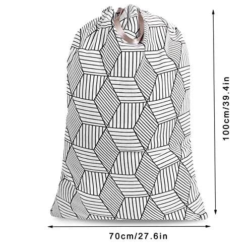 SANFERGE Extra Large Laundry Bag with Drawstring & Handle | Heavy Duty Travel & Household Storage (28 x 40 Inch) thumbnail 2