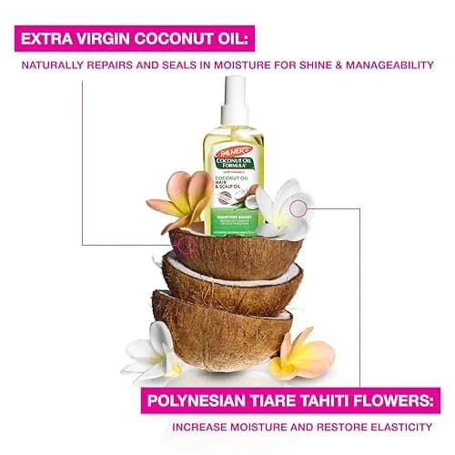 Palmer's Moisture Boost Coconut Oil Hair & Scalp Restorative Spray 150ml (5.1 Fl Oz) | Hydrates Dry Damaged Hair & Scalp thumbnail 5