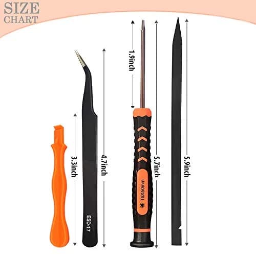 TECKMAN MacBook Repair Tool Kit with P5 Pentalobe, T5 Torx, and PH000 Phillips Screwdrivers | 6-Piece Set for MacBook Air & Pro thumbnail 4