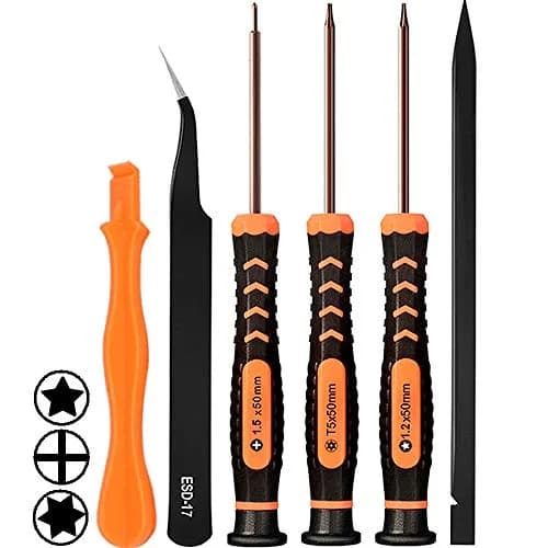 TECKMAN MacBook Repair Tool Kit with P5 Pentalobe, T5 Torx, and PH000 Phillips Screwdrivers | 6-Piece Set for MacBook Air & Pro thumbnail 1