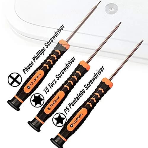 TECKMAN MacBook Repair Tool Kit with P5 Pentalobe, T5 Torx, and PH000 Phillips Screwdrivers | 6-Piece Set for MacBook Air & Pro thumbnail 2