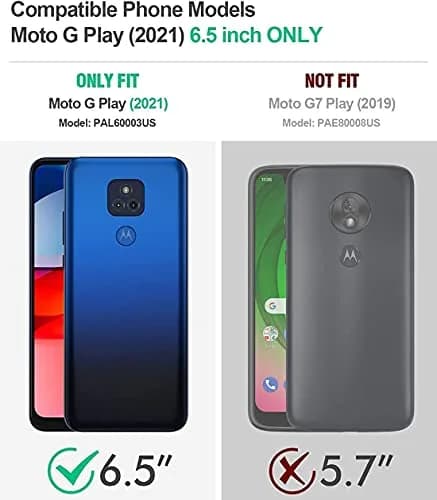 LeYi Heavy Duty Shockproof Case with Kickstand & 2 Screen Protectors for Moto G Play 2021 (Black) thumbnail 2