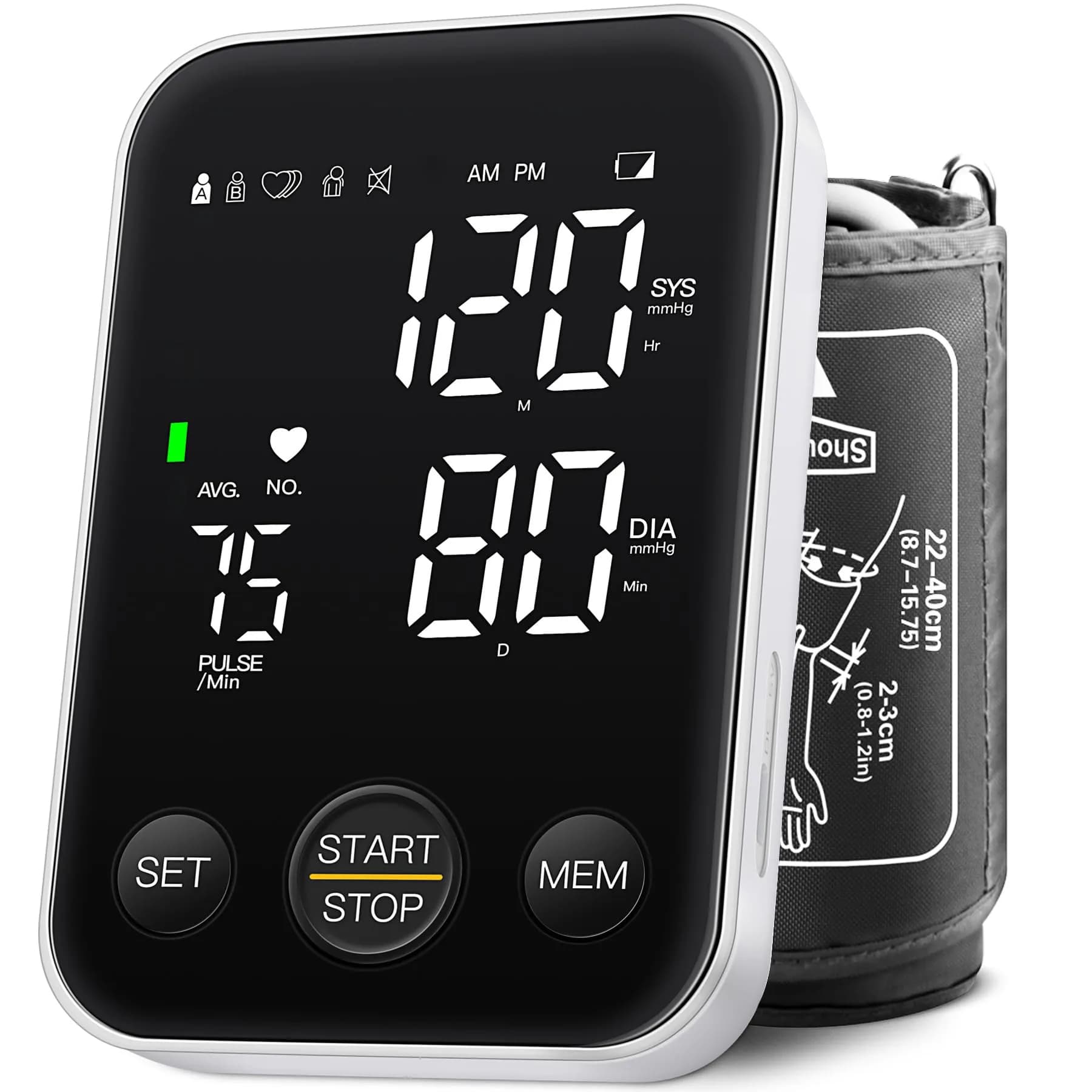 DOUHAO Blood Pressure Monitor Upper Arm Machine with 240 Memory & Backlight Display | Clinically Accurate Readings - main product image