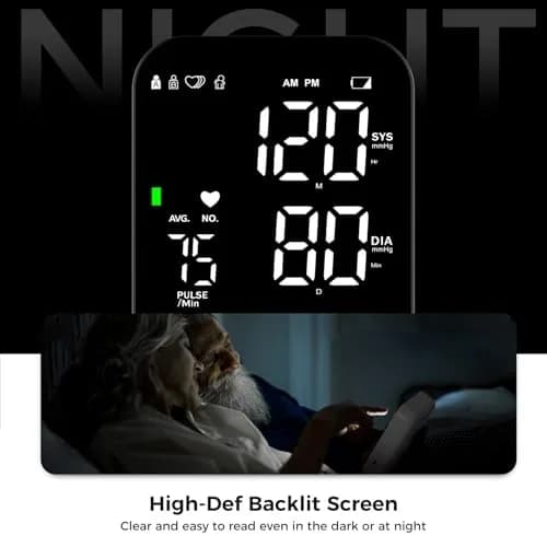 DOUHAO Blood Pressure Monitor Upper Arm Machine with 240 Memory & Backlight Display | Clinically Accurate Readings thumbnail 4