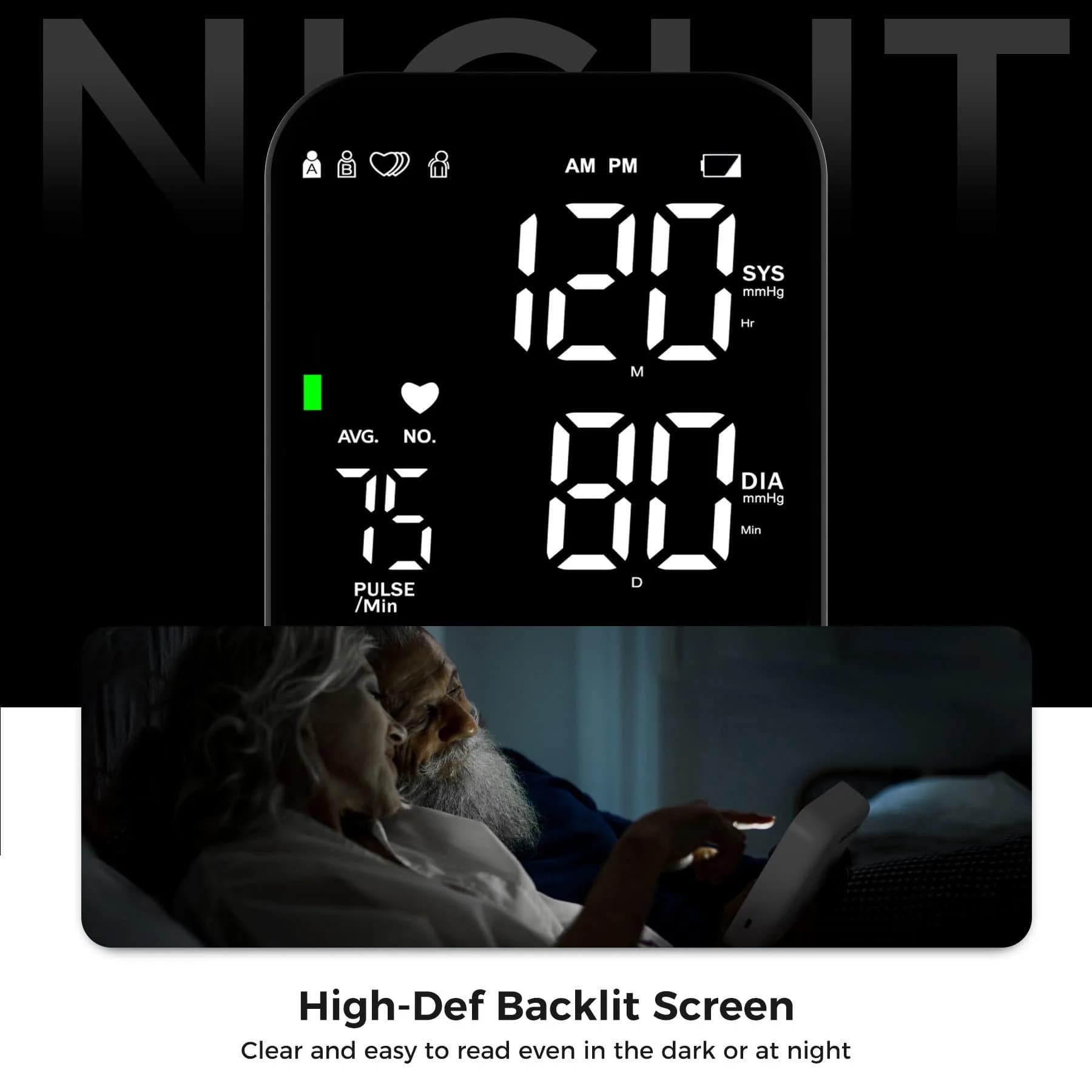 DOUHAO Blood Pressure Monitor Upper Arm Machine with 240 Memory & Backlight Display | Clinically Accurate Readings - view 4