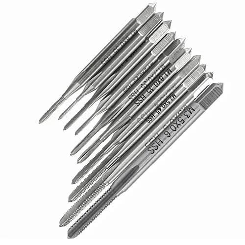 YAKAMOZ Micro Metric Tap Set M1-M3.5 HSS 10-Piece | Precision Tapping for Small Threads thumbnail 2
