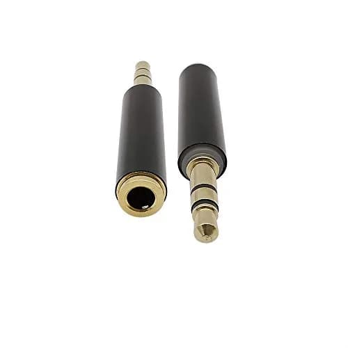 VizGiz TRRS to TRS Adapter 2 Pack | 3.5mm Male to Female Converter for Microphone Input thumbnail 3